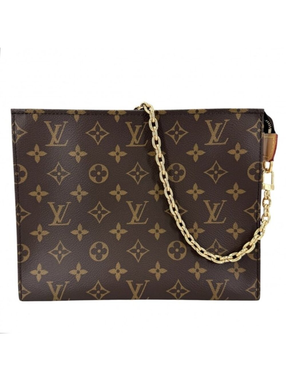 ★SOLD★ Louis Vuitton Shoulder Bag Monogram Toiletries Pouch on Chain Clutch - Picture 1 of 11